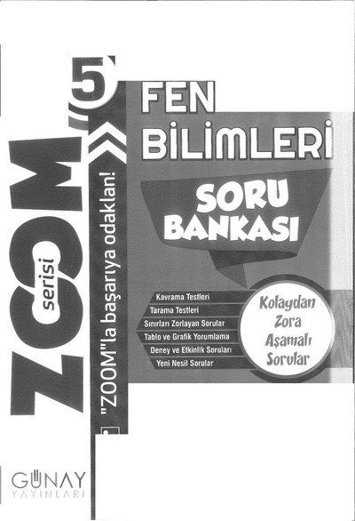 FEN BİLİMLERİ SORU BANKASI YKS Fotokopi