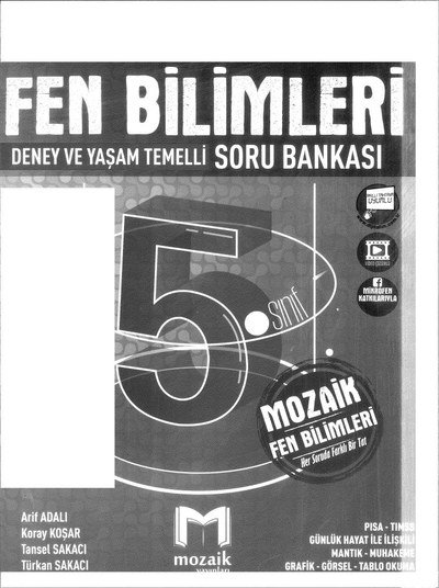 FEN BİLİMLERİ DENEY VE YAŞAM TEMELLİ SORU BANKASI YKS Fotokopi