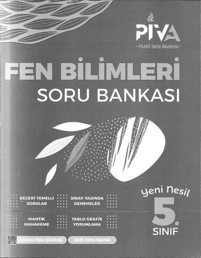FEN BİLİMLERİ SORU BANKASI YKS Fotokopi