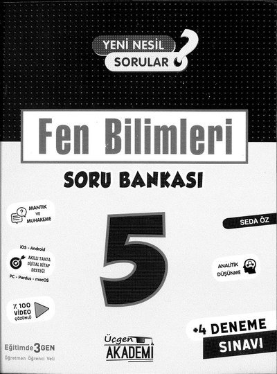 FEN BİLİMLERİ SORU BANKASI YKS Fotokopi