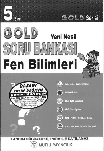 GOLD SORU BANKASI FEN BİLİMLERİ YKS Fotokopi