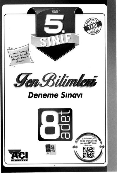 FEN BİLİMLERİ DENEME SINAVI YKS Fotokopi