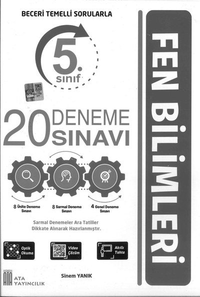 20 DENEME SINAVI FEN BİLİMLERİ YKS Fotokopi