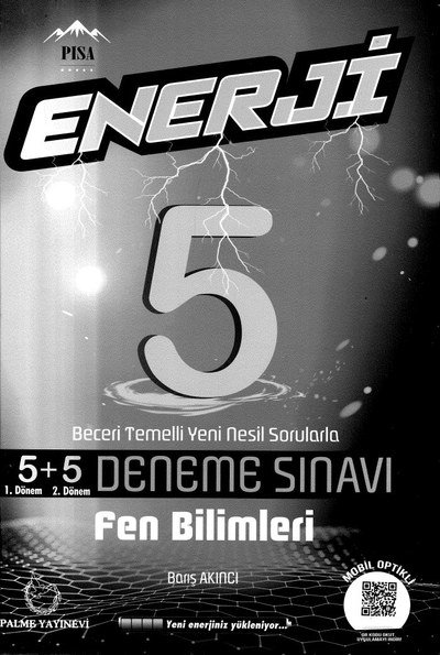 ENERJİ 5+5 DENEME SINAVI FEN BİLİMLERİ YKS Fotokopi