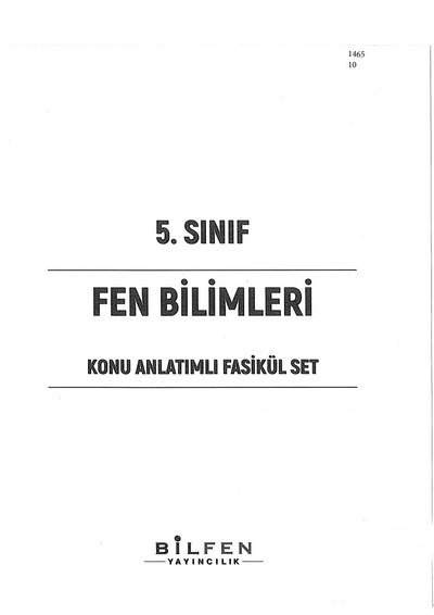 FEN BİLİMLERİ KONU ANLATIMLI FASİKÜL SET YKS Fotokopi