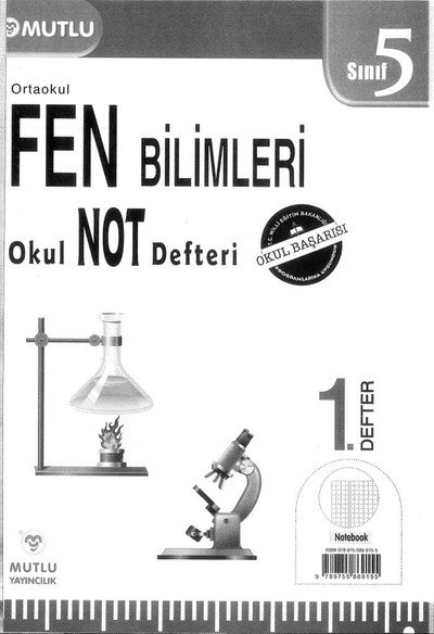 FEN BİLİMLER OKUL NOT DEFTERİ YKS Fotokopi
