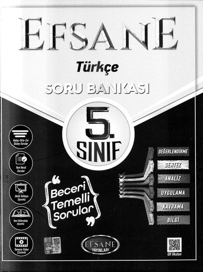 EFSANE TÜRKÇE SORU BANKASI YKS Fotokopi