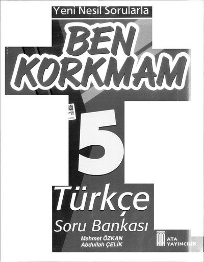 BEN KORKMAM TÜRKÇE SORU BANKASI YKS Fotokopi