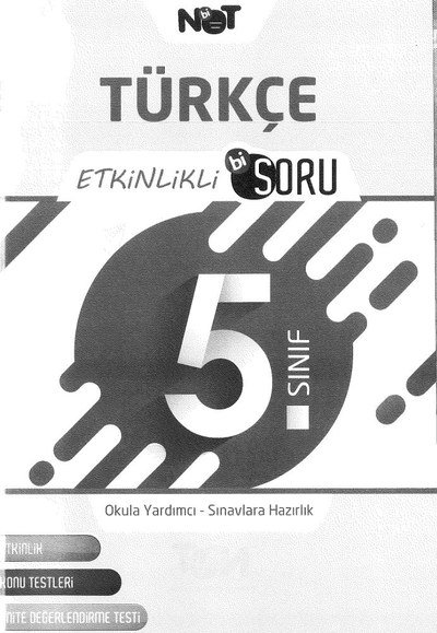 TÜRKÇE ETKİNLİKLİ BİSORU YKS Fotokopi