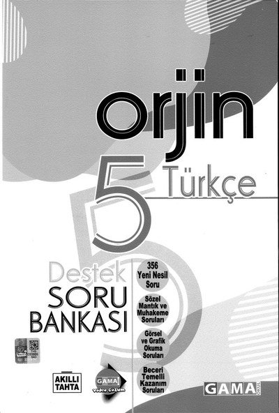 ORJİN TÜRKÇE SORU BANKASI YKS Fotokopi