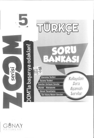 ZOOM SERİSİ TÜRKÇE SORU BANKASI YKS Fotokopi