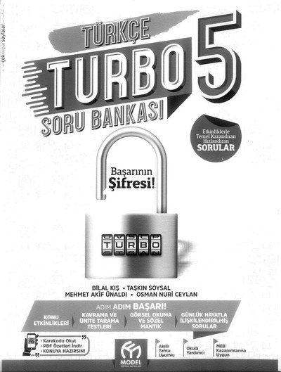 TÜRKÇE TURBO SORU BANKASI YKS Fotokopi