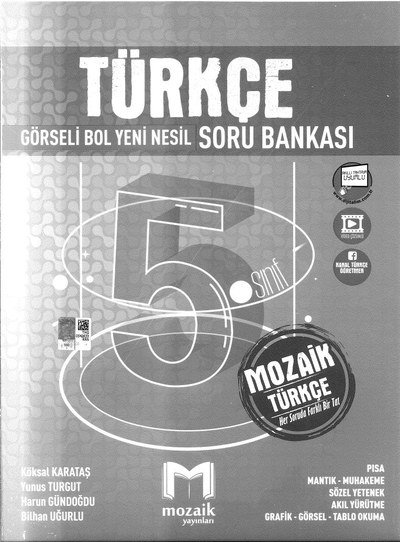 TÜRKÇE GÖRSELİ BOL YENİ NESİL SORU BANKASI YKS Fotokopi