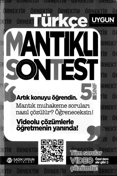 TÜRKÇE MANTIKLI SONTEST YKS Fotokopi