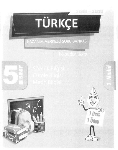 TÜRKÇE KAZANIM MERKEZLİ SORU BANKASI YKS Fotokopi