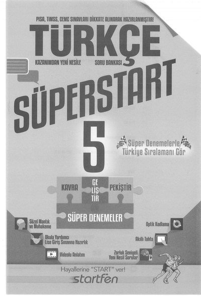 TÜRKÇE SÜPERSTART YKS Fotokopi