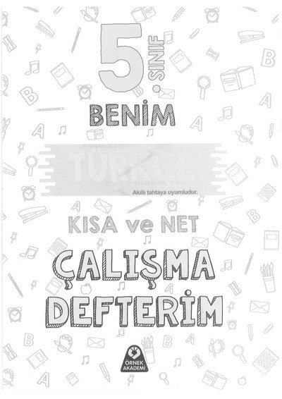 BENİM TÜRKÇE KISA VE NET ÇALIŞMA DEFTERİM YKS Fotokopi