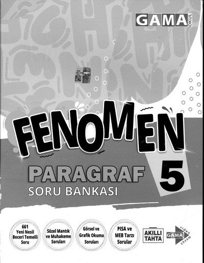 FENOMEN PARAGRAF SORU BANKASI YKS Fotokopi
