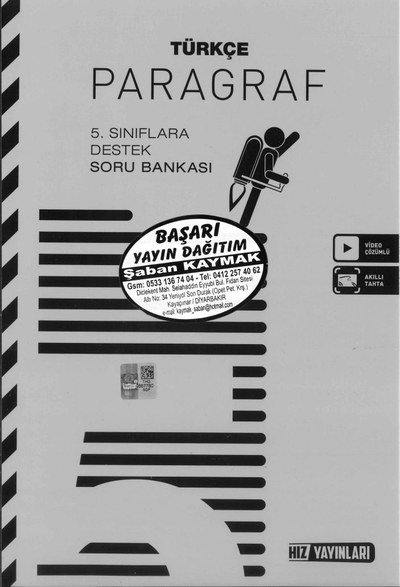 TÜRKÇE PARAGRAF SORU BANKASI YKS Fotokopi