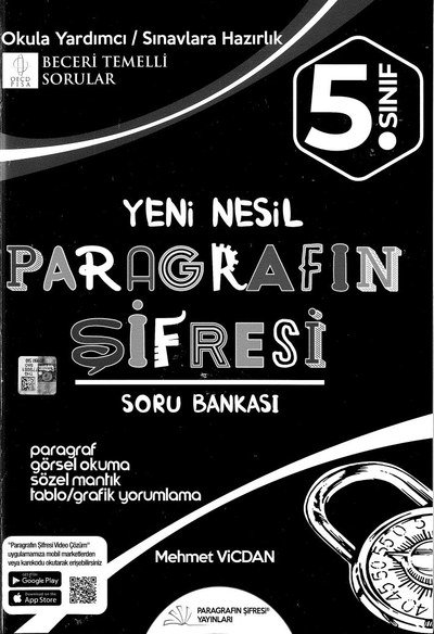 YENİ NESİL PARAGRAFIN ŞİFRESİ SORU BANKASI YKS Fotokopi