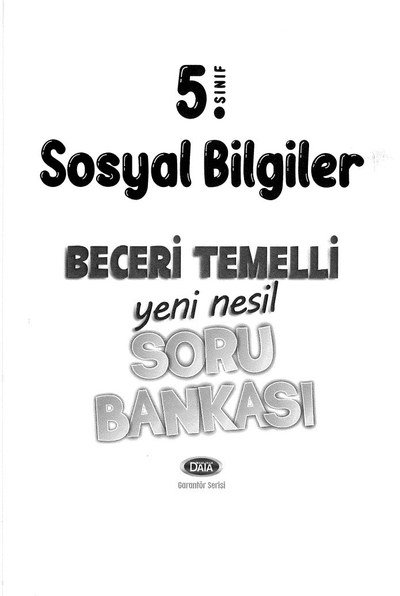 SOSYAL BİLGİLER BECERİ TEMELLİ SORU BANKASI YKS Fotokopi