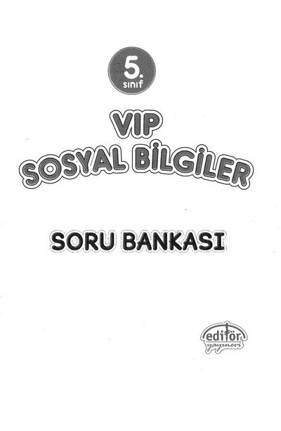 VIP SOSYAL BİLGİLER SORU BANKASI YKS Fotokopi