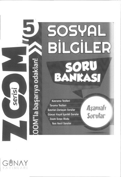 SOSYAL BİLGİLER SORU BANKASI YKS Fotokopi