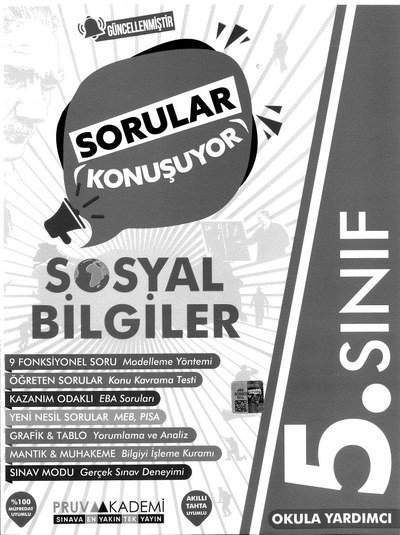 SORULAR KONUŞUYOR SOSYAL BİLGİLER YKS Fotokopi