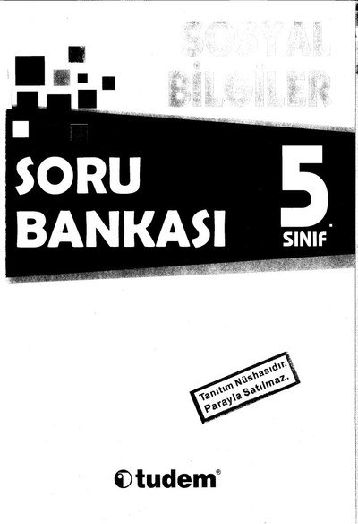 SORU BANKASI SOSYAL BİLGİLER YKS Fotokopi