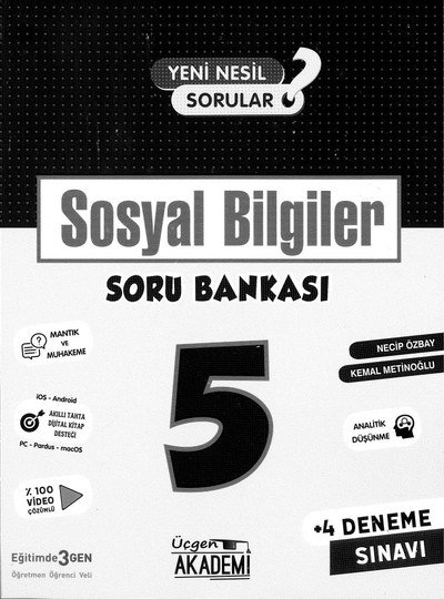 SOSYAL BİLGİLER SORU BANKASI YKS Fotokopi