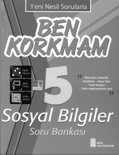 BEN KORKMAM SOSYAL BİLGİLER SORU BANKASI YKS Fotokopi
