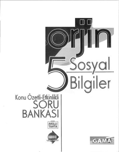 ORJİN SOSYAL BİLGİLER YKS Fotokopi