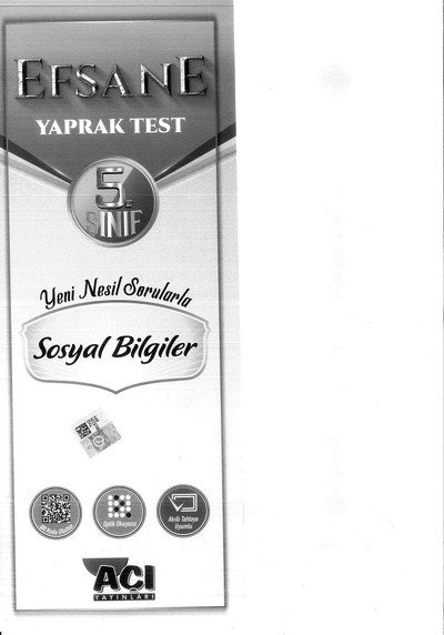 EFSANE YAPRAK TEST SOSYAL BİLGİLER YKS Fotokopi