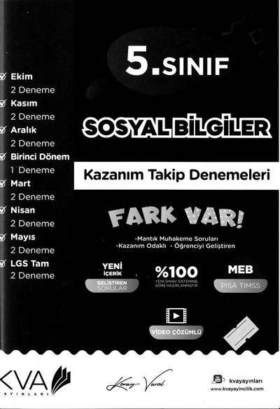 SOSYAL BİLGİLER FARK VAR YKS Fotokopi