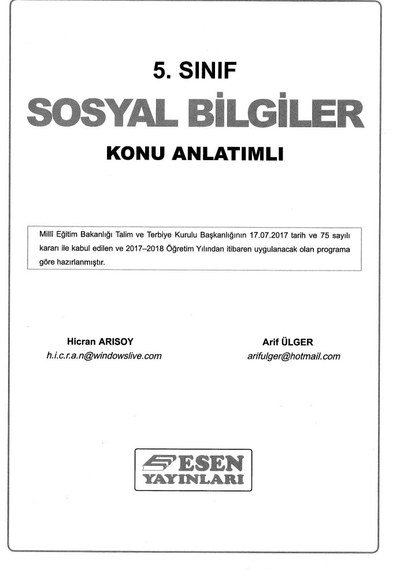 SOSYAL BİLGİLER KONU ANLATIMLI YKS Fotokopi