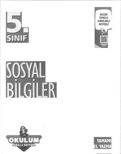 SOSYAL BİLGİLER OKULUM AKILLI DEFTER YKS Fotokopi