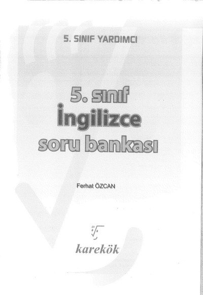İNGİLİZCE SORU BANKASI YKS Fotokopi