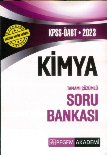 KİMYA TAMAMI ÇÖZÜMLÜ SORU BANKASI YKS Fotokopi