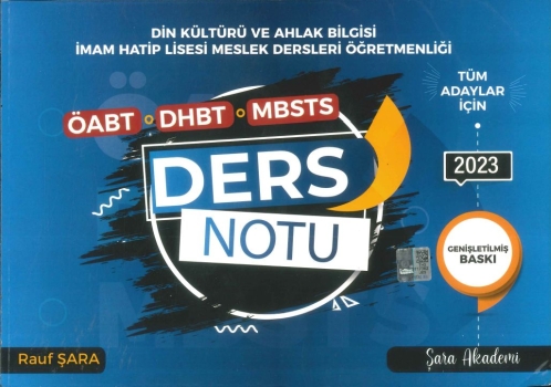 DİN KÜLTÜRÜ VE AHLAK BİLGİSİ DERS NOTU YKS Fotokopi