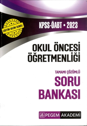 OKUL ÖNCESİ ÖĞRETMENLİĞİ TAMAMI ÇÖZÜMLÜ SORU BANKASI YKS Fotokopi