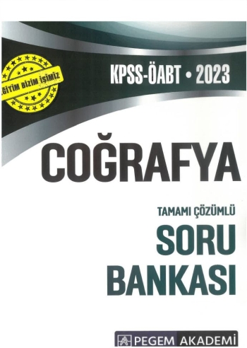 COĞRAFYA TAMAMI ÇÖZÜMLÜ SORU BANKASI YKS Fotokopi