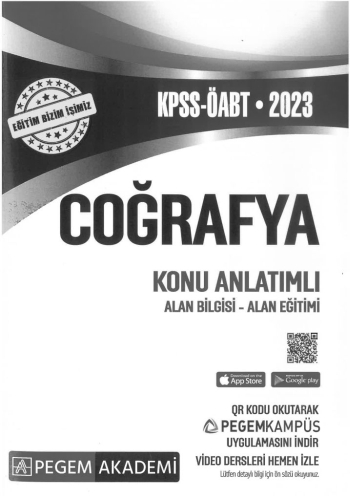 COĞRAFYA KONU ANLATIMLI ALAN BİLGİSİ - ALAN EĞİTİMİ YKS Fotokopi
