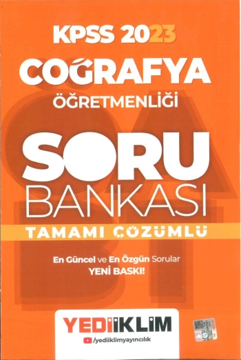 COĞRAFYA ÖĞRETMENLİĞİ SORU BANKASI TAMAMI ÇÖZÜMLÜ YKS Fotokopi