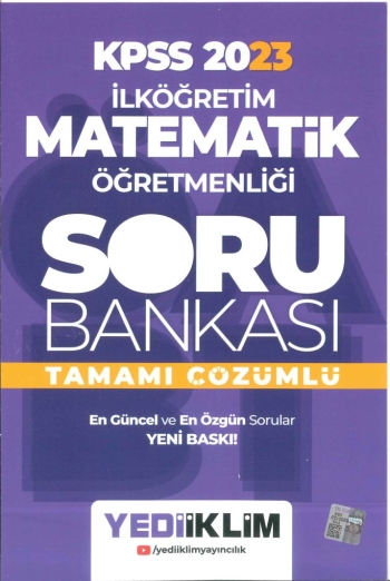 İLKÖĞRETİM MATEMATİK ÖĞRETMENLİĞİ SORU BANKASI TAMAMI ÇÖZÜMLÜ YKS Fotokopi