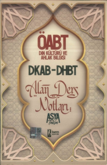 ALAN DERS NOTLARI ASYA TEKİN YKS Fotokopi