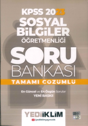 SOSYAL BİLGİLER ÖĞRETMENLİĞİ SORU BANKASI TAMAMI ÇÖZÜMLÜ YKS Fotokopi