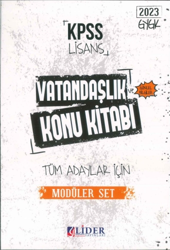 VATANDAŞLIK KONU KİTABI YKS Fotokopi
