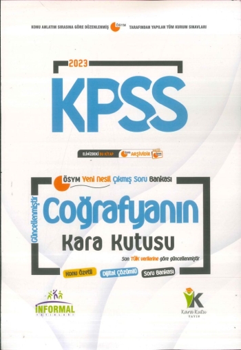 COĞRAFYANIN KARA KUTUSU YKS Fotokopi