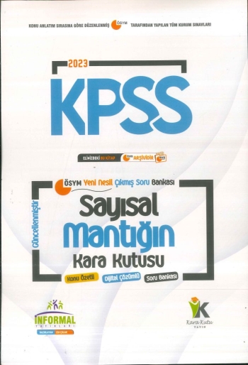 SAYISAL MANTIĞIN KARA KUTUSU YKS Fotokopi