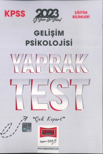 GELİŞİM PSİKOLOJİSİ YAPRAK TEST YKS Fotokopi